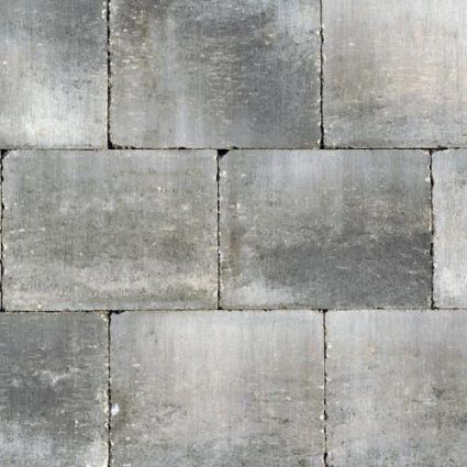 Excluton - Abbeystones - 20x30x6 cm - Grijs-Zwart