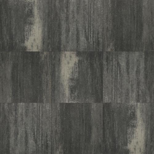 Tuintegel zwart-grijs 60x60x4 cm