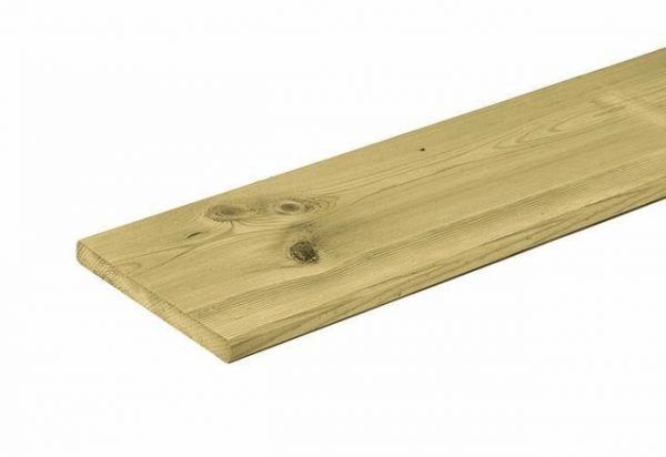 Carpgarant - plank geimpregneerd  vuren - 1,6x14x360cm