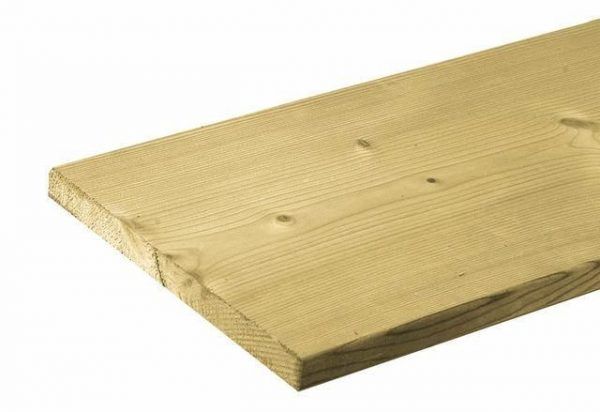 Carpgarant - plank geimpregneerd  vuren - 1,8x19,5x420cm