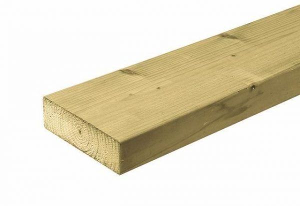 Carpgarant - plank geimpregneerd  vuren - 4,5x19,5x360cm