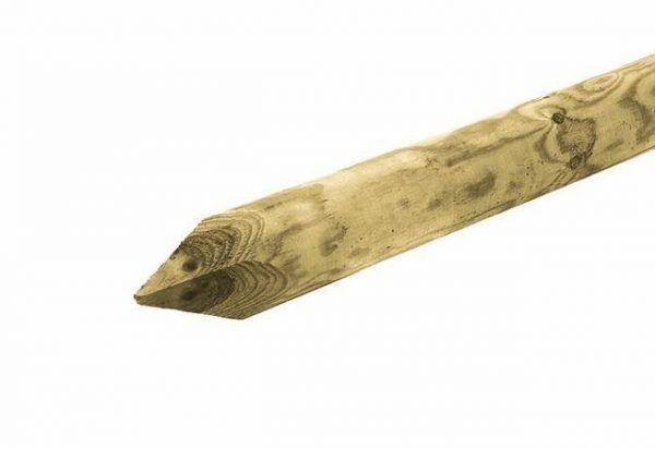 Carpgarant - Vuren tuinpaal rond Ø6 cm - 140 cm