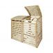 Carpgarant - Vuren containerberging dubbel 131x80x81cm