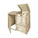 Carpgarant - Vuren containerberging dubbel 131x80x81cm