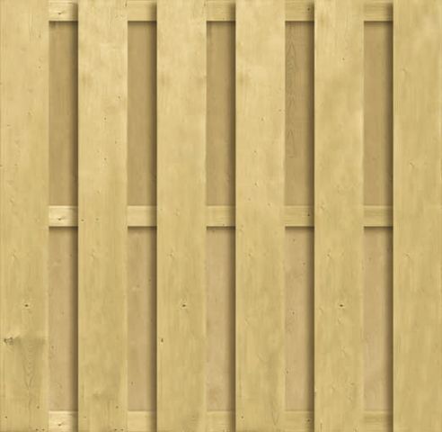 Carpgarant - Tuinschutting ruw XXL 180x180cm 18 planken