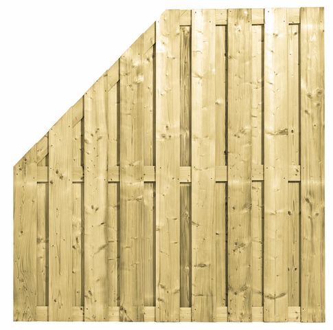 Carpgarant - Schutting 17 planks Recht - 180x180cm