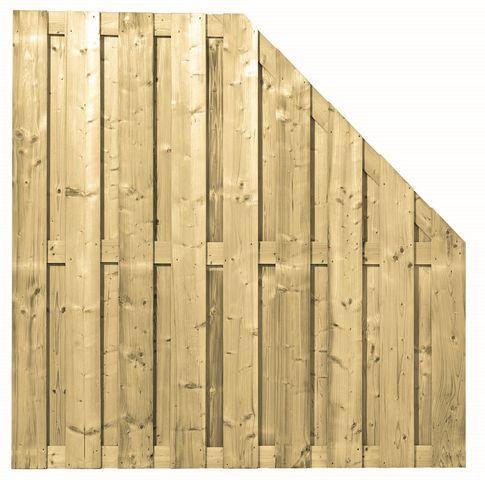 Carpgarant - Schutting 17 planks Recht - 180x180cm