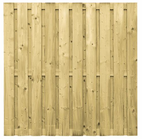 Carpgarant - Tuinschutting 180x180cm Recht 19 planken