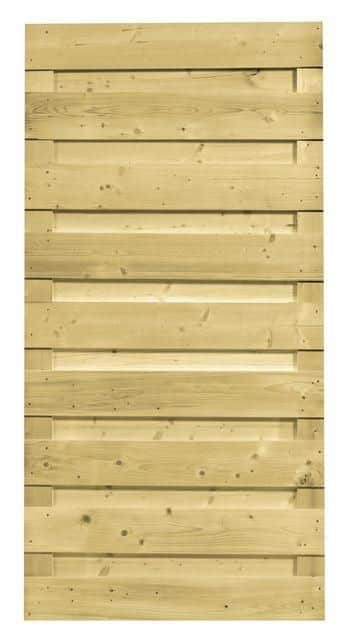 Carpgarant - Schutting 17 planks Recht - 90x180cm Vertikaal