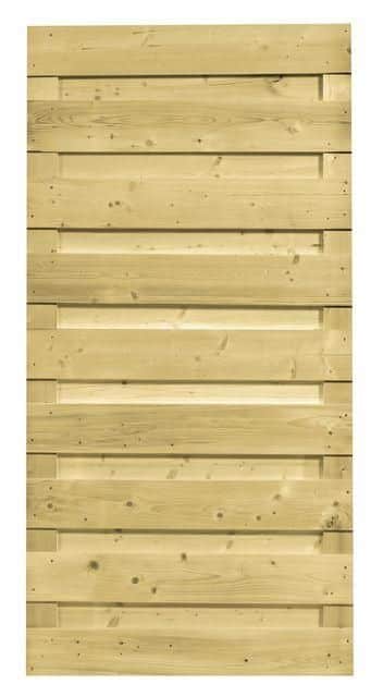 Carpgarant - Schutting 17 planks Recht - 90x180cm Vertikaal