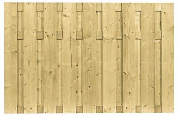 Carpgarant - Schutting recht 17 planks verticaal - 180x120cm