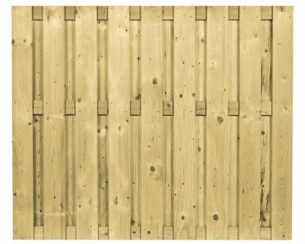 Carpgarant - Schutting recht 17 planks verticaal - 180x150cm