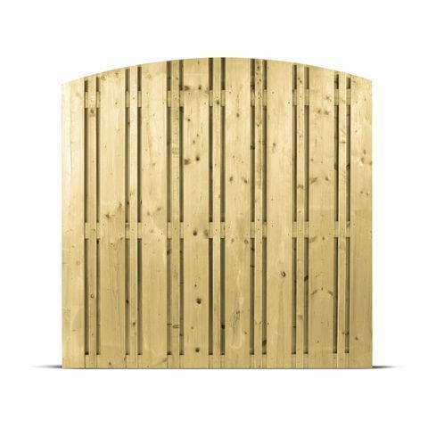 Carpgarant - Schutting 180x180cm toog brede en smalle plank