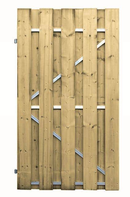 Carpgarant - Tuindeur met stalen frame en slotgat linksdraaiend