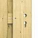 Carpgarant - Vuren Tuindeur toog stalen frame en slotgat - 180x100cm rechtsdraaiend