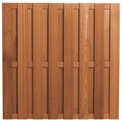 Carpgarant - Schutting Bangkirai recht 15 planks - 180x180cm