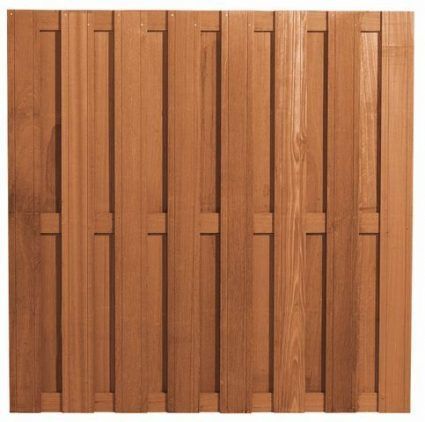 Geschikt Mis krom Carpgarant - Schutting Bangkirai recht 15 planks - 180x180cm - 123  Sierbestrating