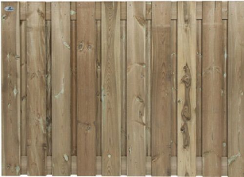 Carpgarant - Grenen Scherm beton 21 planks - 130x180cm