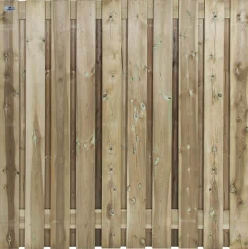 Carpgarant - Grenen Scherm beton 21 planks - 180x180cm