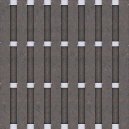 Carpgarant - Composietscherm bruin met aluminium tussenligger