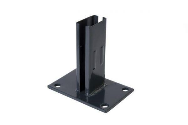 Carpgarant - Stalen bodemplaat antraciet - 10x15cm