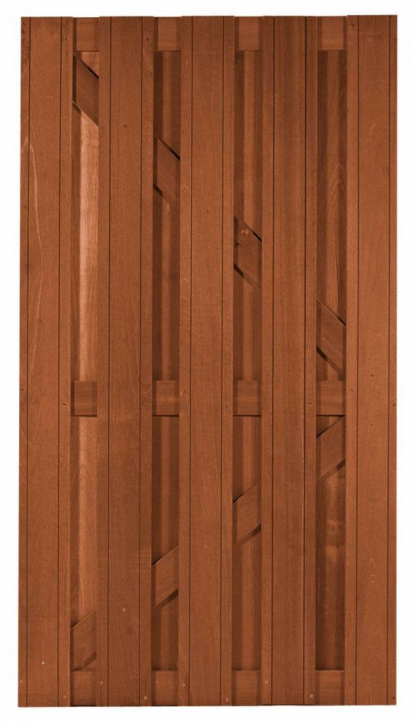 Carpgarant - Tuindeur Bangkirai 180x100cm verticaal