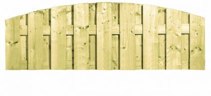 Carpgarant - Schutting 17 planks vlak met toog - 180x60cm