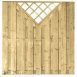 Carpgarant - Schutting 17 planks horizontaal met venster - 180x180cm