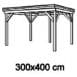 Carpgarant - Douglas Overkapping bouwpakket - 300x400 cm