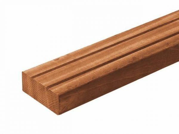 Carpgarant - Regel bangkirai Geschaafd - 4,5x7x245 cm