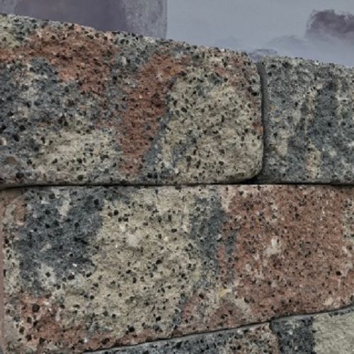 Kijlstra - Splitrock hoek muurelement getrommeld - 11x13x29 cm - tricolore