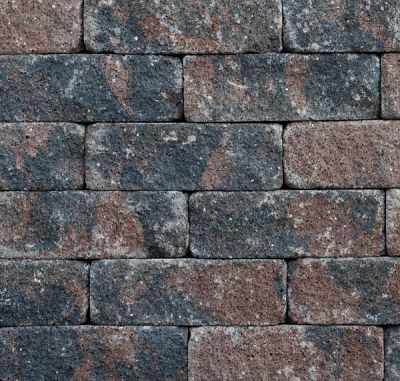 Kijlstra - Splitrock muurelement getrommeld - 11x13x32 cm - bruin/zwart
