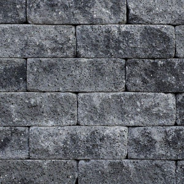 Kijlstra - Splitrock hoek muurelement - 11x13x29 cm - grijs/zwart