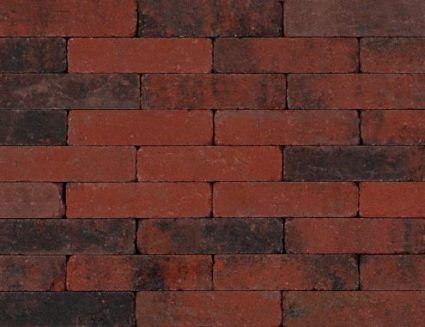 Kijlstra - Getrommelde bestrating  Waalformaat - 7cm - Rood/Zwart