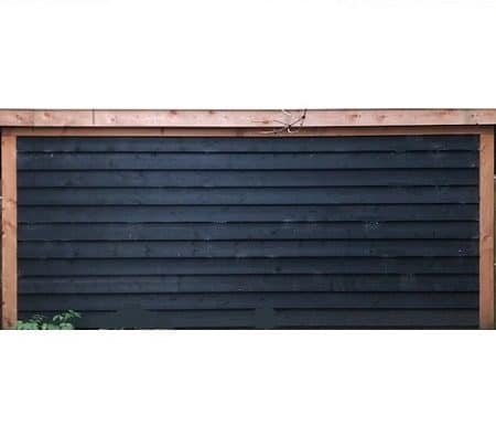 Carpgarant - wand zwart Zweeds Rabat - kapschuur- achterwand 600 cm