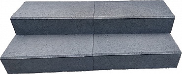 Kijlstra - traptrede met facet 15x30x60 cm - indus black