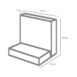 Diephaus - L element - 50x40x30x7 cm - Grijs