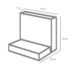 Diephaus - L element - 40x40x30x7 cm - Grijs