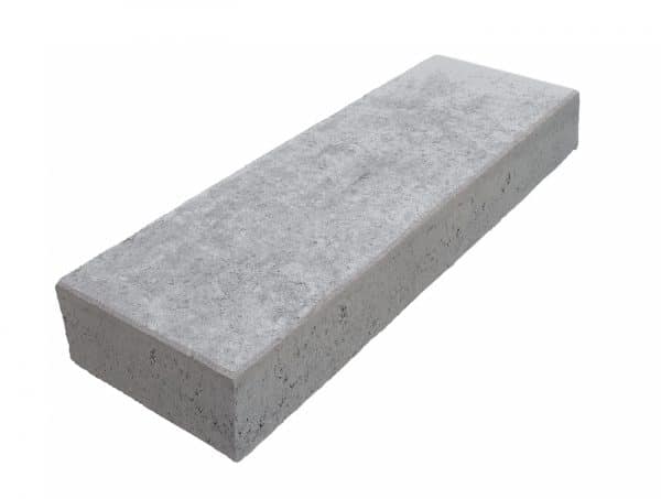 Diephaus - Traptrede block level grijs - 125x35x15 cm - Grijs