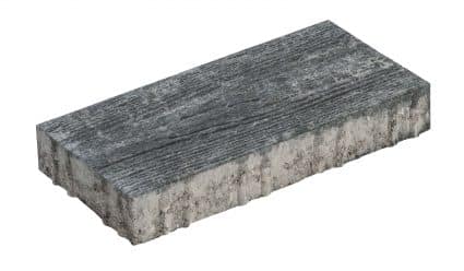 Diephaus - natura pflaster kwarts - 40x20x6 cm - Grijs-Zwart