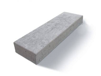 Diephaus - Traptrede block level grijs - 100x35x15 cm - Grijs