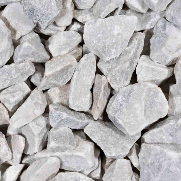 Michel Oprey - Siergrind Carrara brokjes - 30-40 mm - wit  - Zak 20 kg