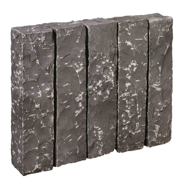 Michel Oprey - Palissade Basalt Vietnamees - 50x12x12 cm - zwart