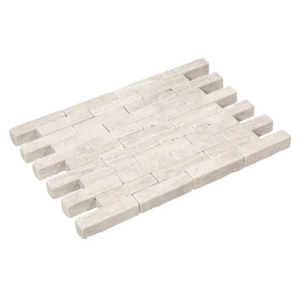 Michel Oprey - Kalksteen Paving Line Travertin Ivory - 20x5x5 cm - creme