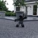 Michel Oprey - Diabas Sculpture Waving child (right) -  - zwart