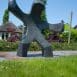 Michel Oprey - Diabas Sculpture Waving child (right) -  - zwart