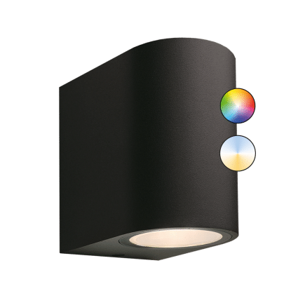 Garden Lights - Wandverlichting Gilvus zwart plus (SMART) - Zwart