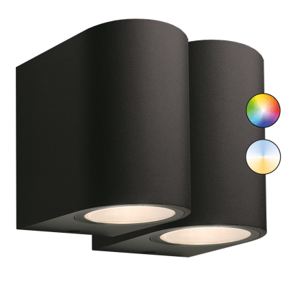 Garden Lights - Smart lamp Gilvus plus bundelset 2st - Zwart