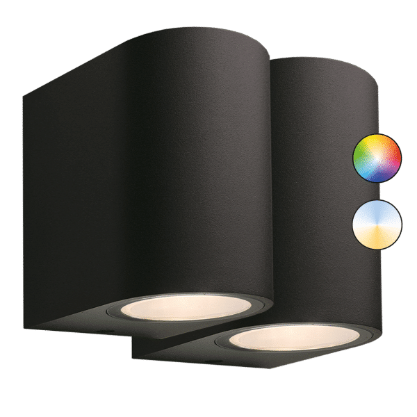Garden Lights - Smart lamp Gilvus plus bundelset 2st - Zwart