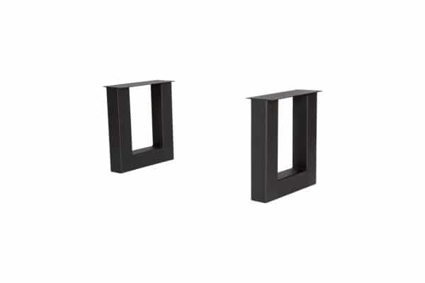Onderstel Model U Bankje - H42 - B38 cm - 80x80 mm